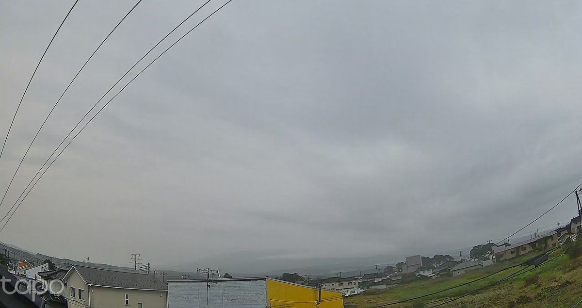 白い曇り空。金色は来んかった。